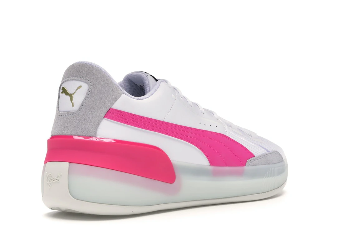 Puma Clyde Hardwood White Pink