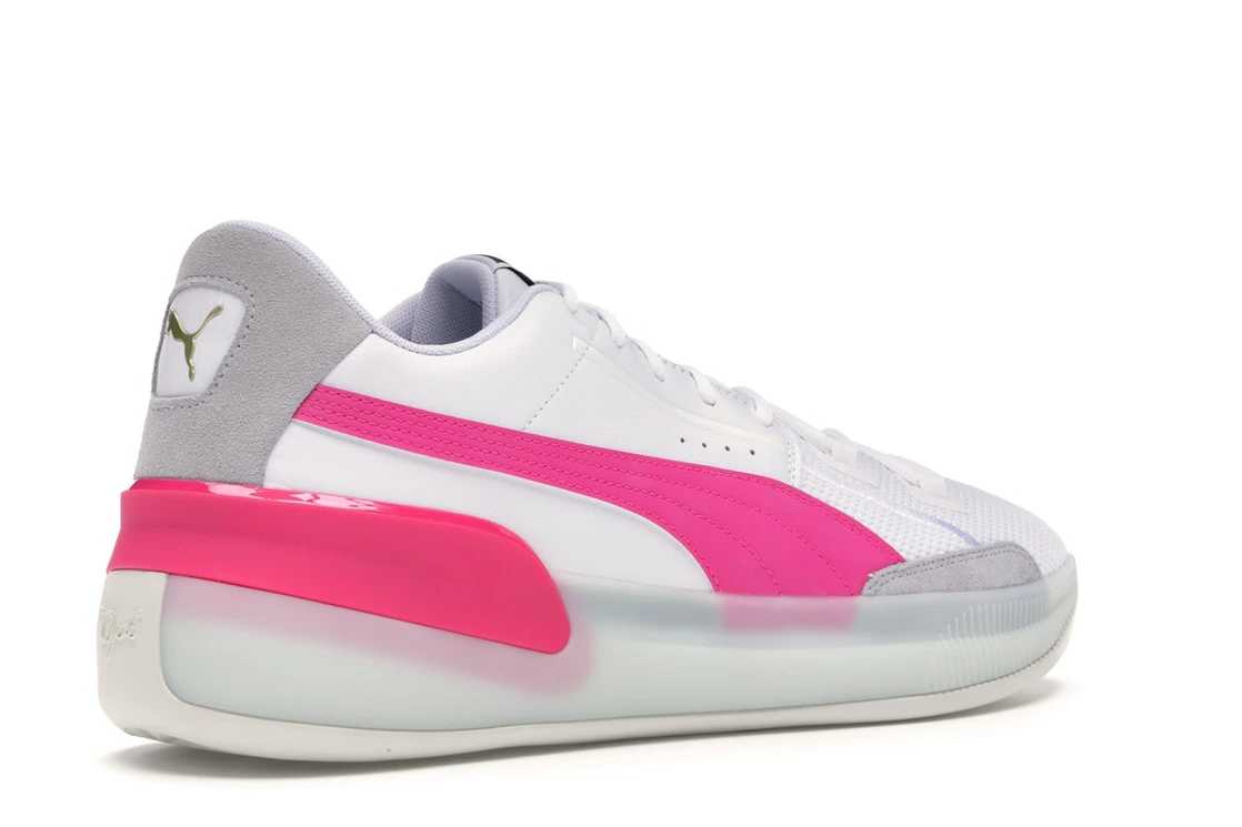 Puma Clyde Hardwood White Pink