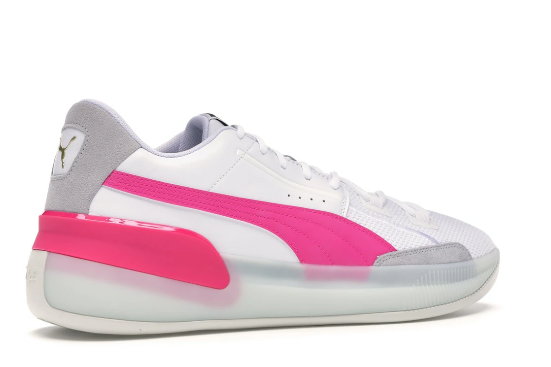 Puma Clyde Hardwood White Pink