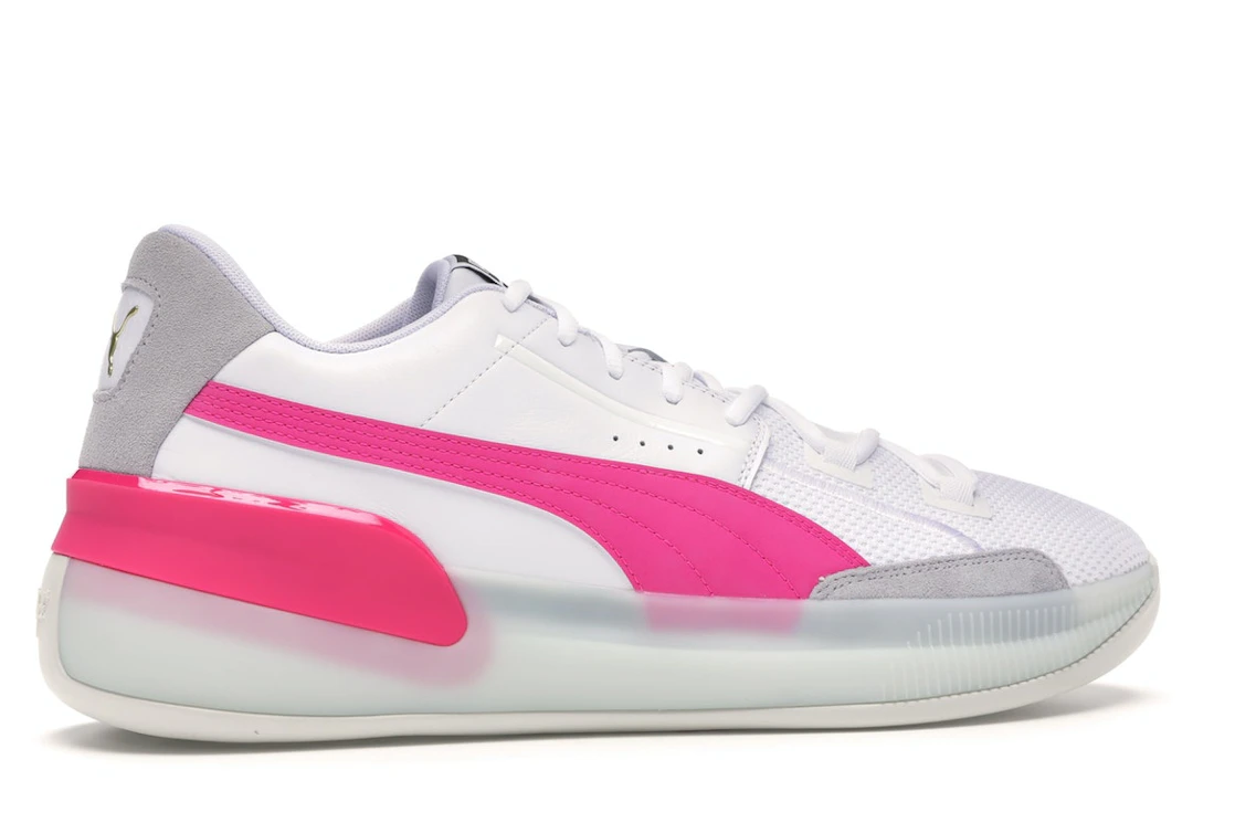 Puma Clyde Hardwood White Pink