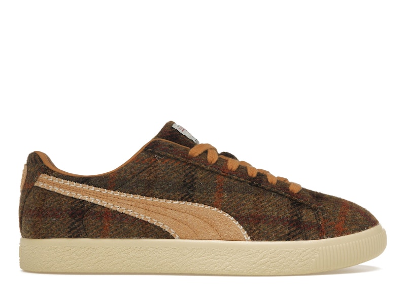 Puma Clyde Harris Tweed Chamomile Caramel Latte