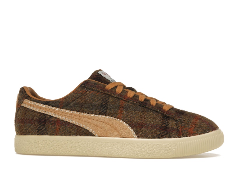 Puma Clyde Harris Tweed Chamomile Caramel Latte