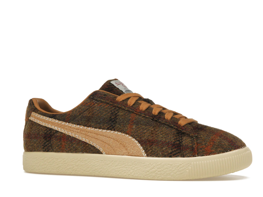 Puma Clyde Harris Tweed Chamomile Caramel Latte