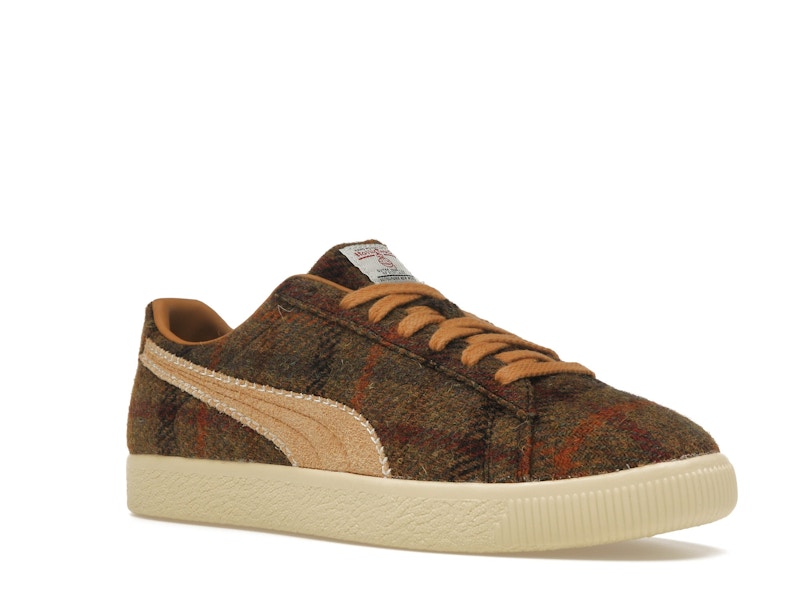 Puma Clyde Harris Tweed Chamomile Caramel Latte