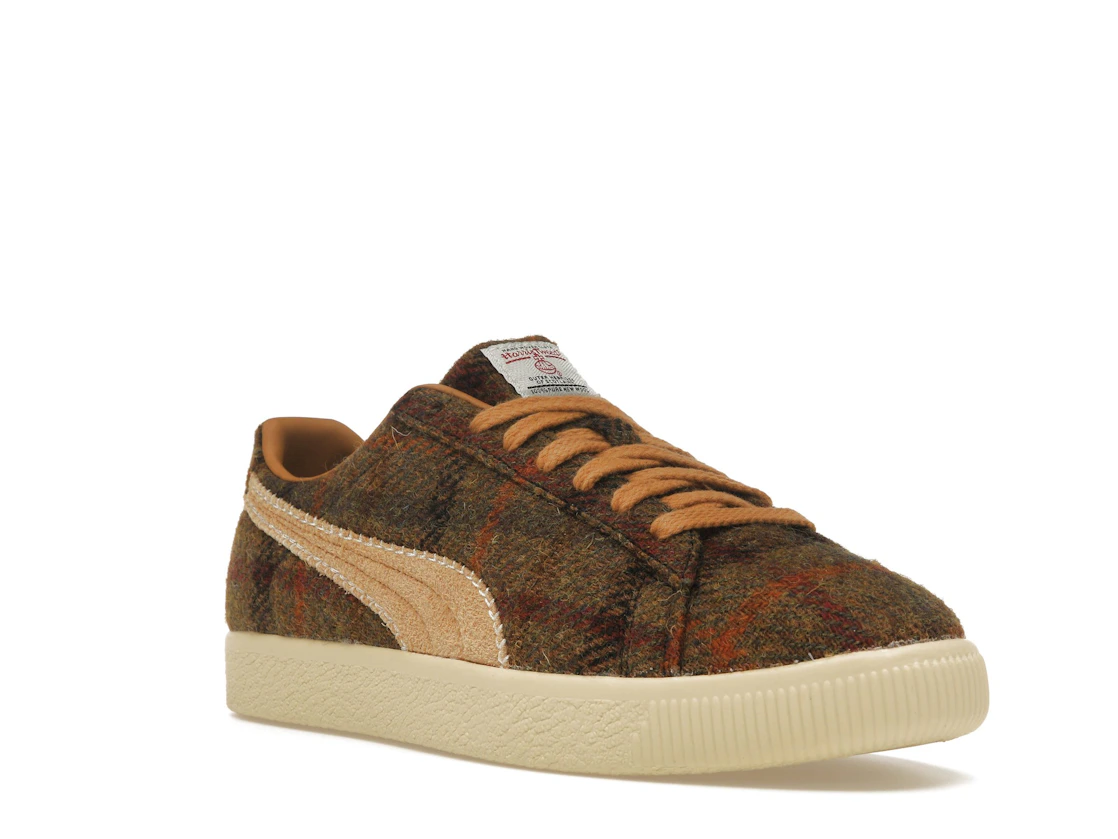 Puma Clyde Harris Tweed Chamomile Caramel Latte