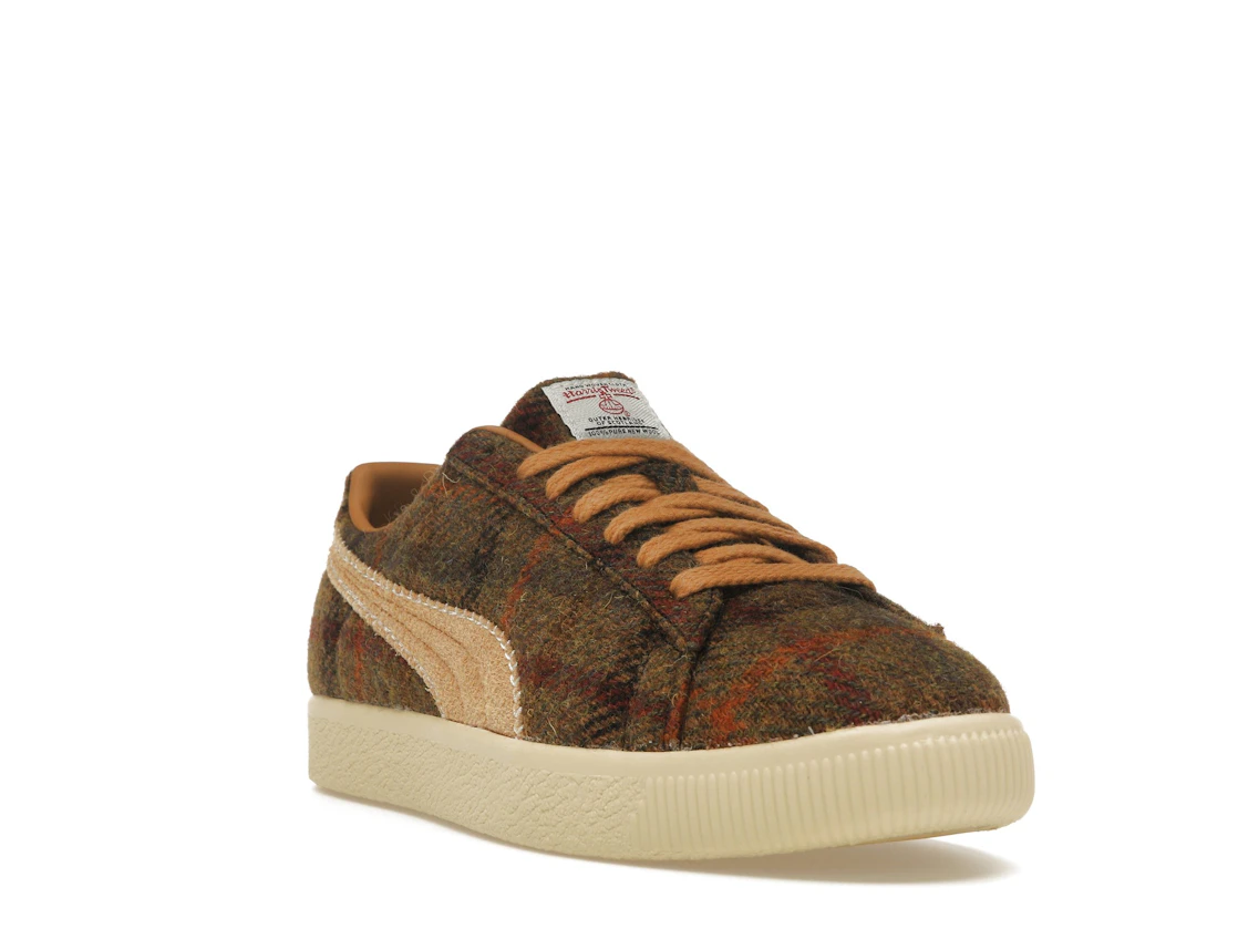 Puma Clyde Harris Tweed Chamomile Caramel Latte