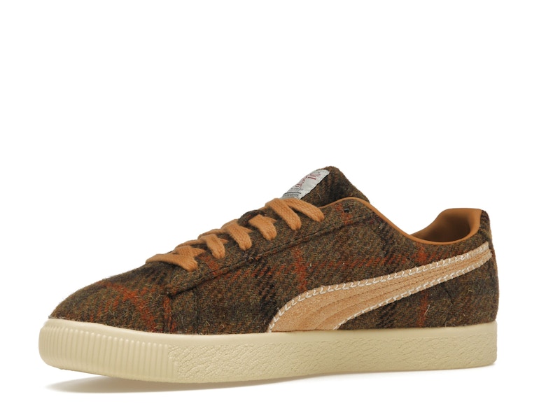 Puma Clyde Harris Tweed Chamomile Caramel Latte