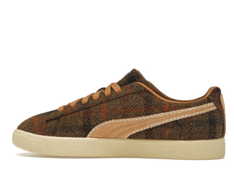 Puma Clyde Harris Tweed Chamomile Caramel Latte