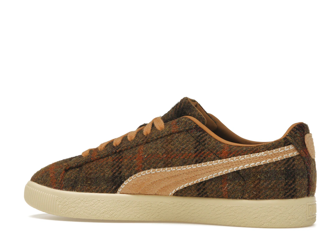 Puma Clyde Harris Tweed Chamomile Caramel Latte