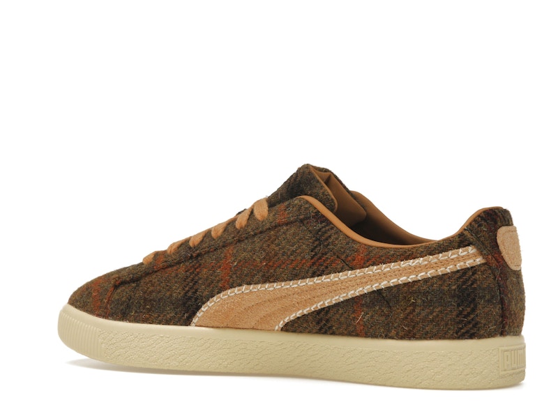 Puma Clyde Harris Tweed Chamomile Caramel Latte