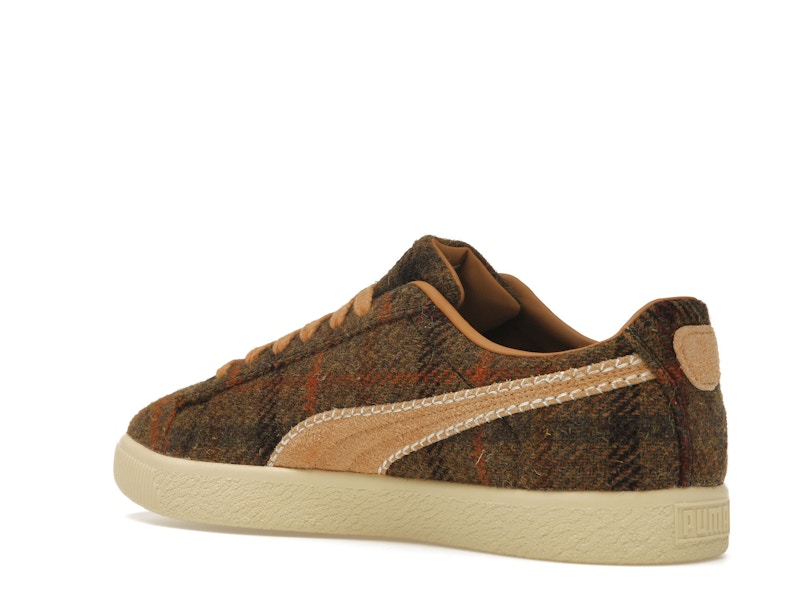 Puma Clyde Harris Tweed Chamomile Caramel Latte
