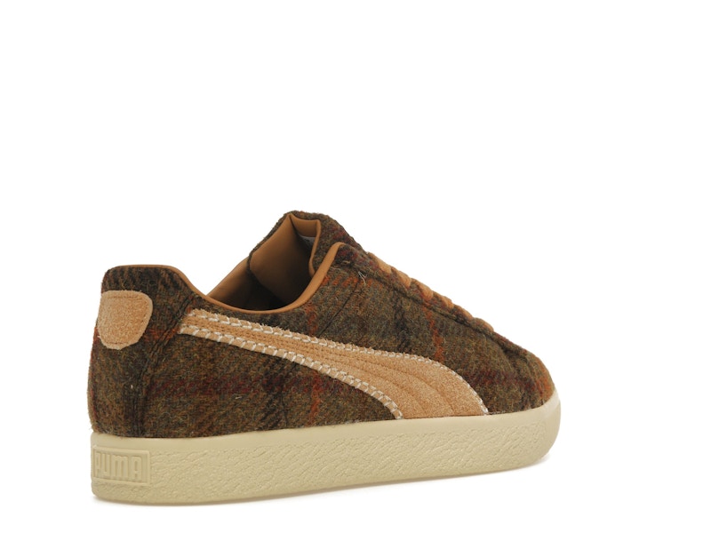 Puma Clyde Harris Tweed Chamomile Caramel Latte