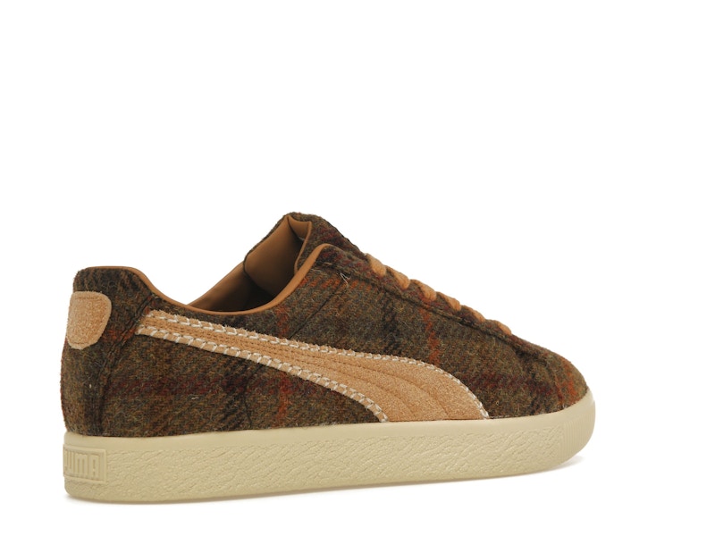 Puma Clyde Harris Tweed Chamomile Caramel Latte