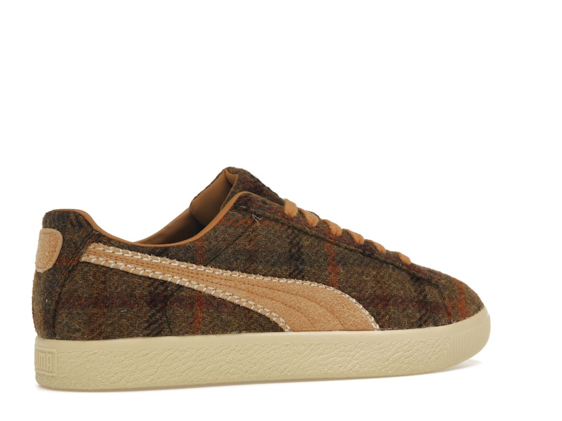 Puma Clyde Harris Tweed Chamomile Caramel Latte