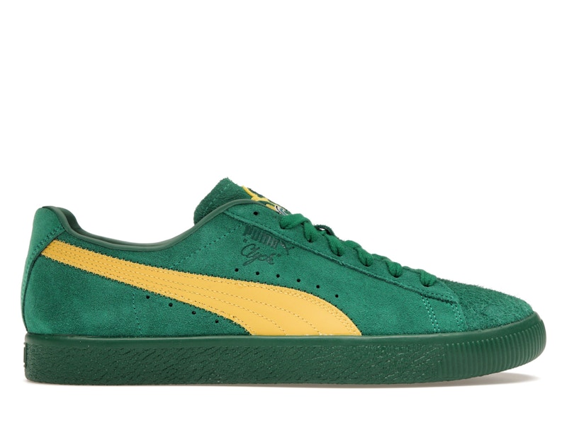 Puma clyde deals green yellow