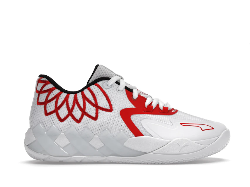Puma LaMelo Ball MB.01 Lo Team Colors White High Risk Red 0