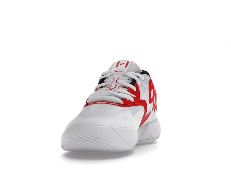 Puma LaMelo Ball MB.01 Lo Team Colors White High Risk Red