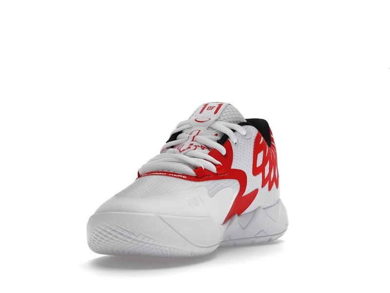 Puma LaMelo Ball MB.01 Lo Team Colors White High Risk Red