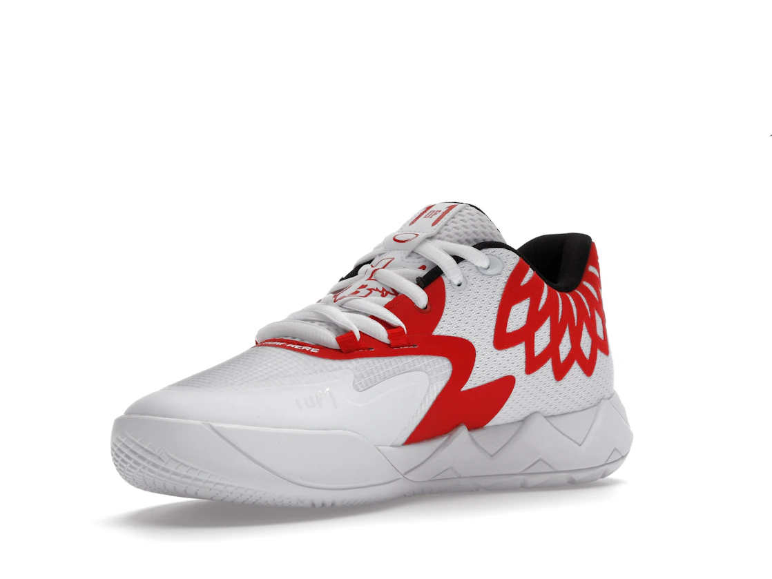 Puma LaMelo Ball MB.01 Lo Team Colors White High Risk Red