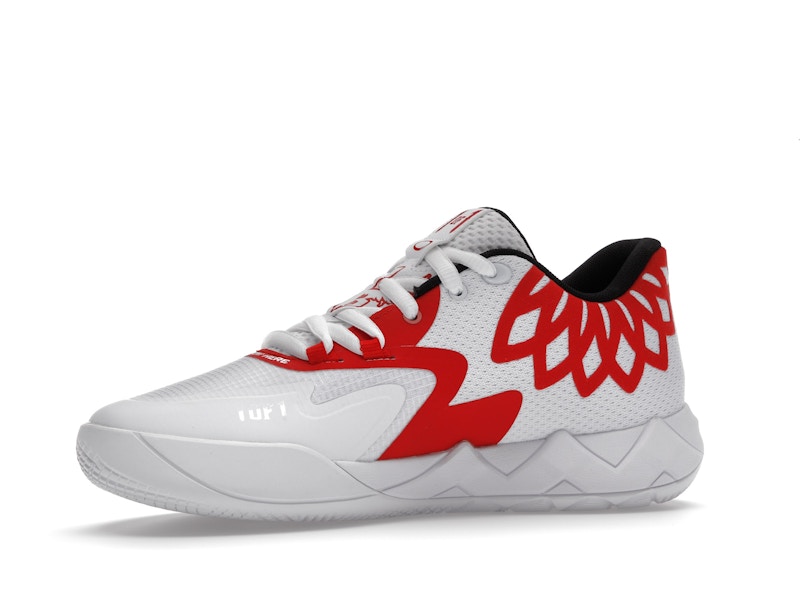 Puma LaMelo Ball MB.01 Lo Team Colors White High Risk Red