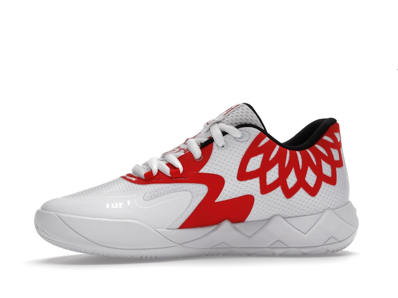 Puma LaMelo Ball MB.01 Lo Team Colors White High Risk Red