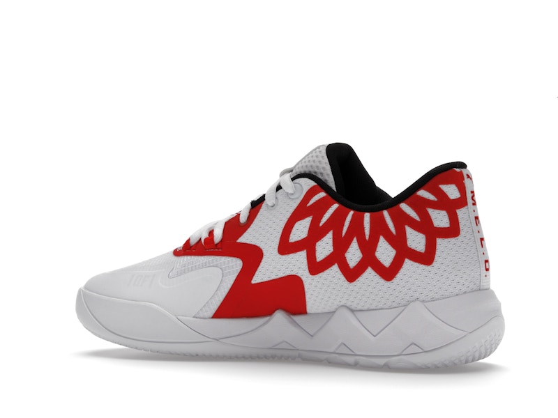 Puma LaMelo Ball MB.01 Lo Team Colors White High Risk Red