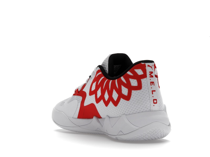 Puma LaMelo Ball MB.01 Lo Team Colors White High Risk Red