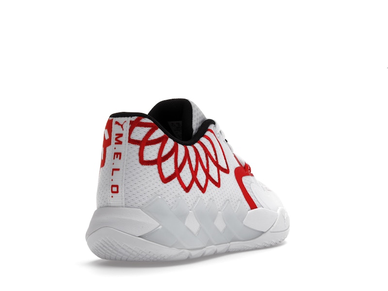 Puma LaMelo Ball MB.01 Lo Team Colors White High Risk Red