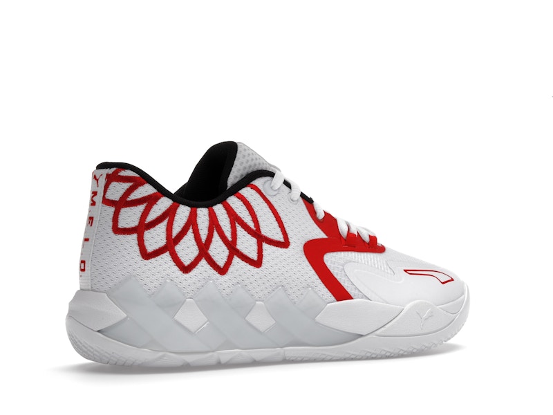 Puma LaMelo Ball MB.01 Lo Team Colors White High Risk Red