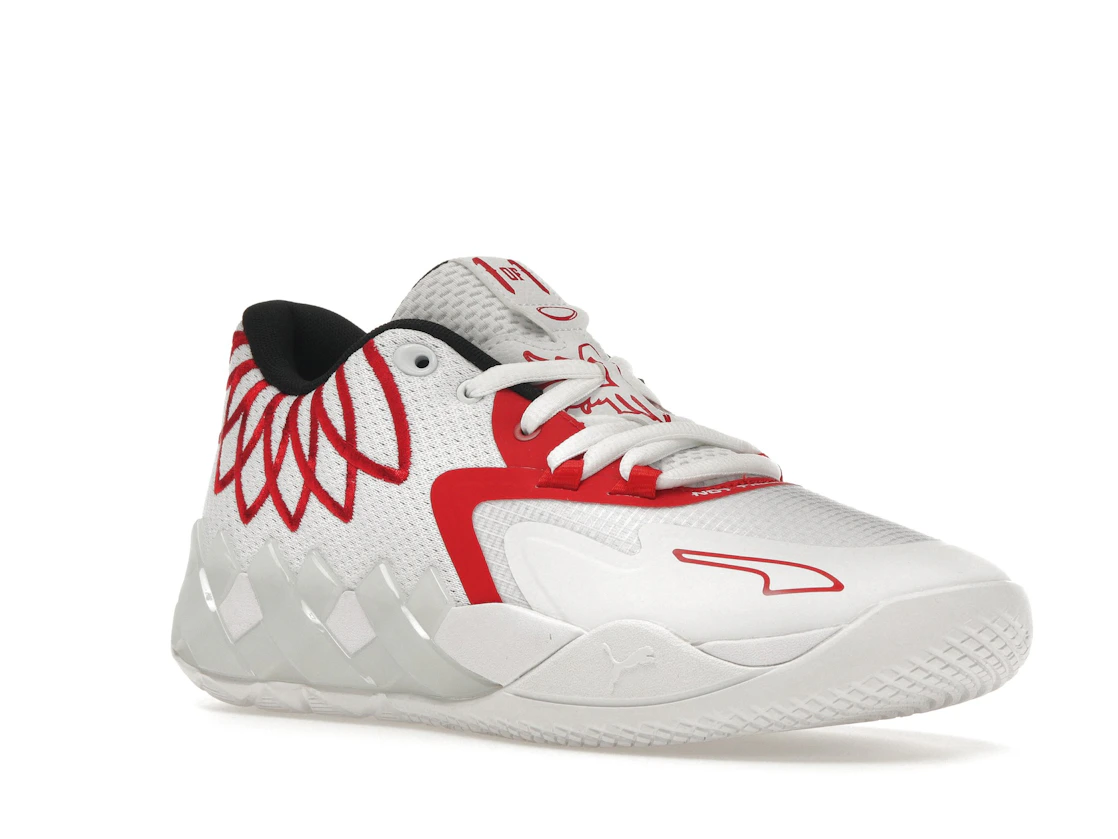 Puma LaMelo Ball MB.01 Lo Team Color White High Risk Red (GS)