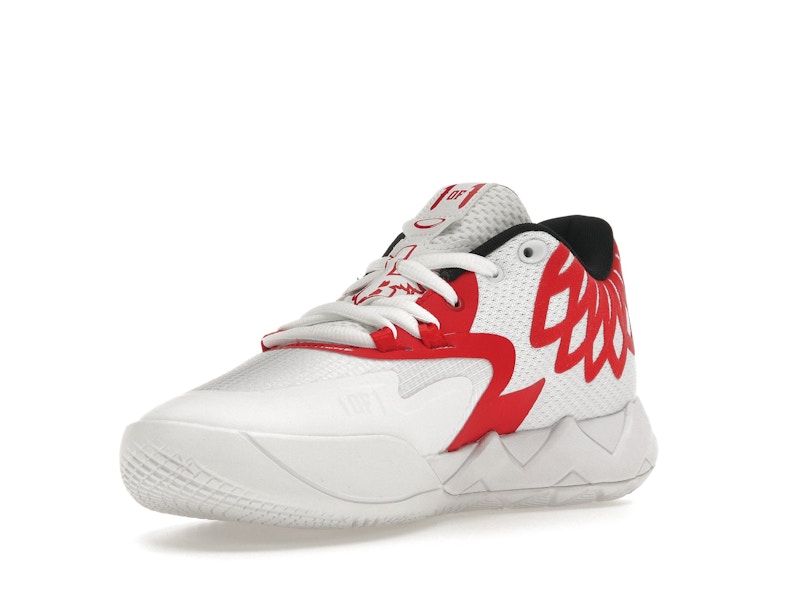 Puma LaMelo Ball MB.01 Lo Team Color White High Risk Red (GS)