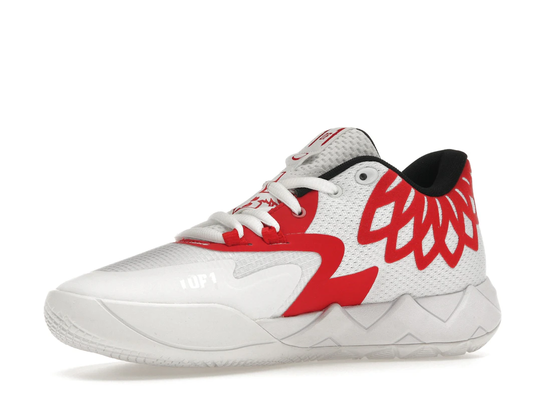Puma LaMelo Ball MB.01 Lo Team Color White High Risk Red (GS)