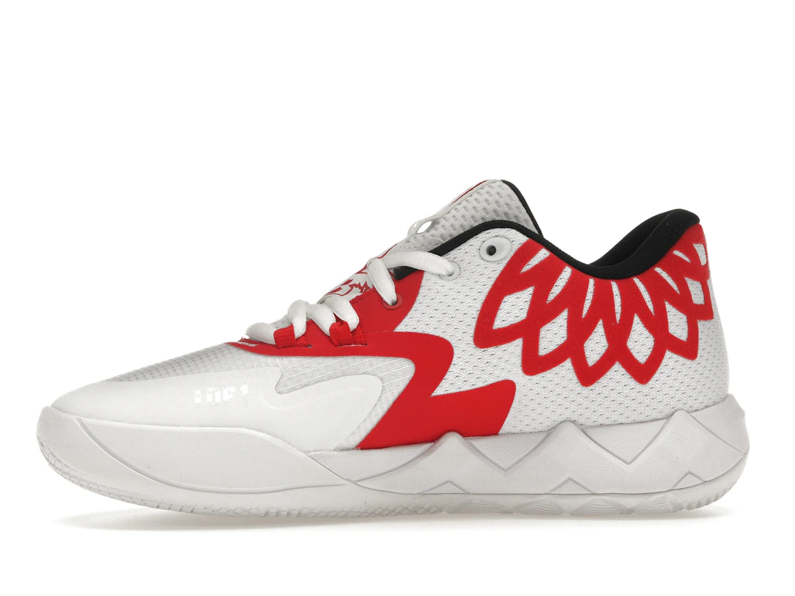 Puma LaMelo Ball MB.01 Lo Team Color White High Risk Red (GS)