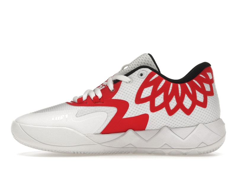 Puma LaMelo Ball MB.01 Lo Team Color White High Risk Red (GS)