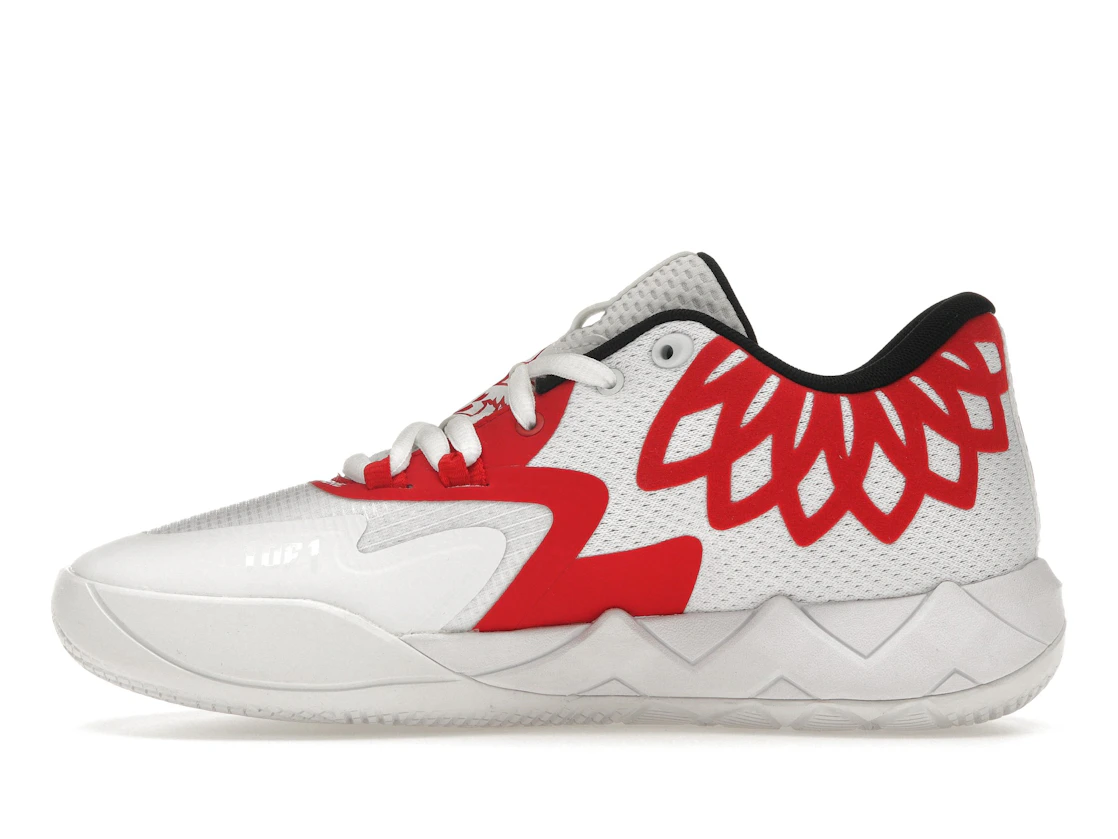 Puma LaMelo Ball MB.01 Lo Team Color White High Risk Red (GS)