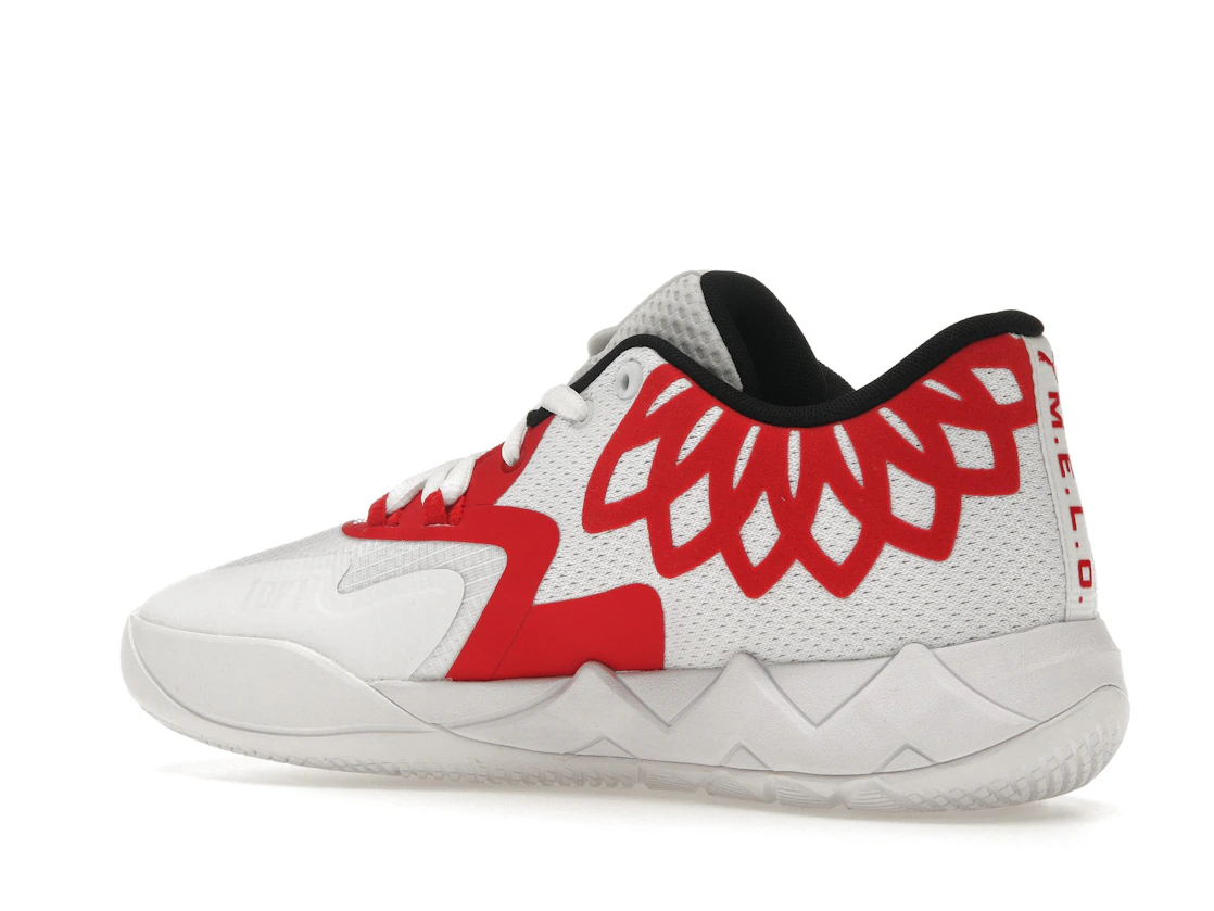 Puma LaMelo Ball MB.01 Lo Team Color White High Risk Red (GS)