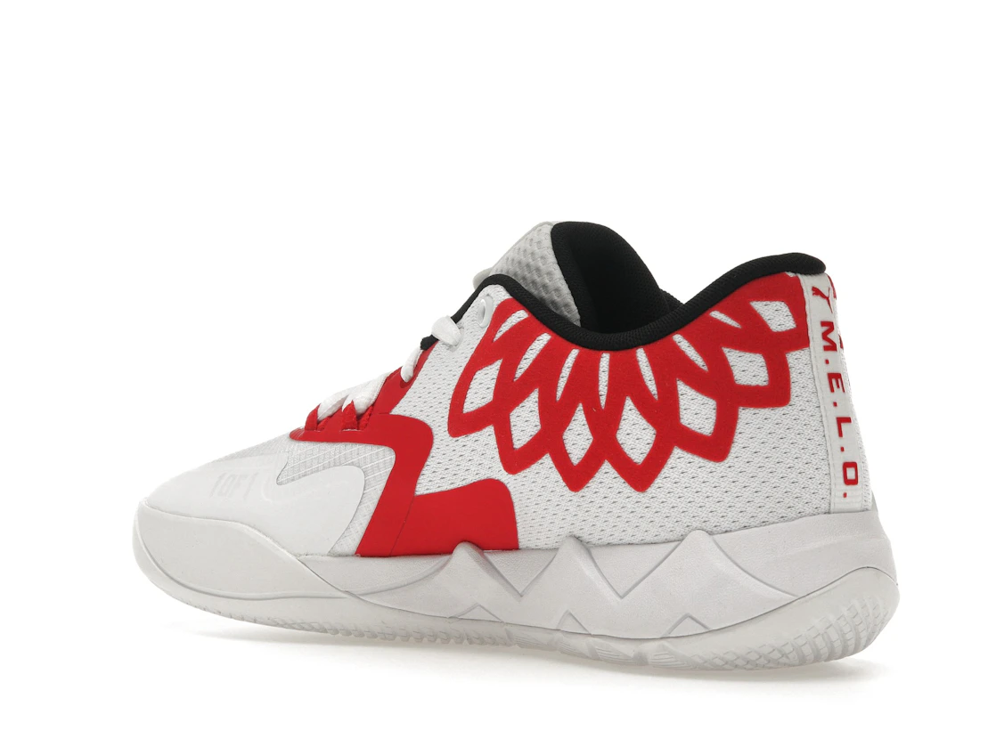 Puma LaMelo Ball MB.01 Lo Team Color White High Risk Red (GS)