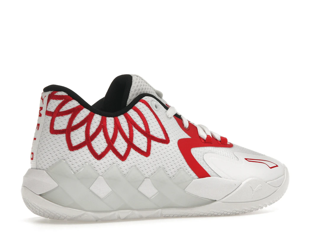 Puma LaMelo Ball MB.01 Lo Team Color White High Risk Red (GS)