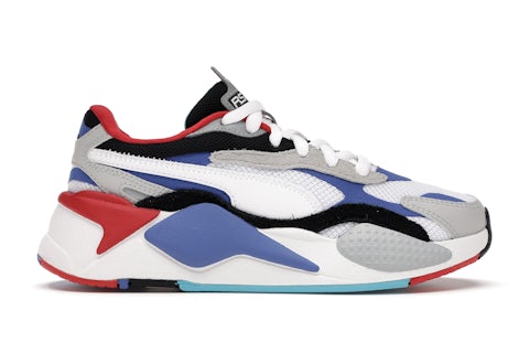 Puma RS-X Puzzle White Blue Red (GS) 372357-05 US