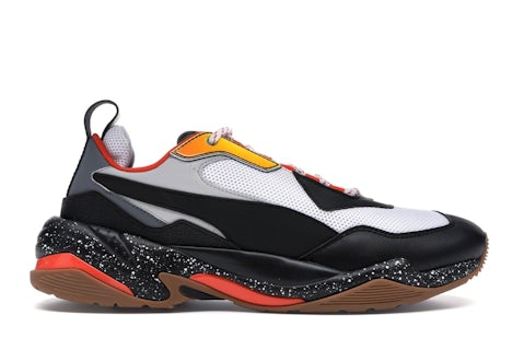 Puma Thunder Electric Black White Orange Men's 367996-01 US