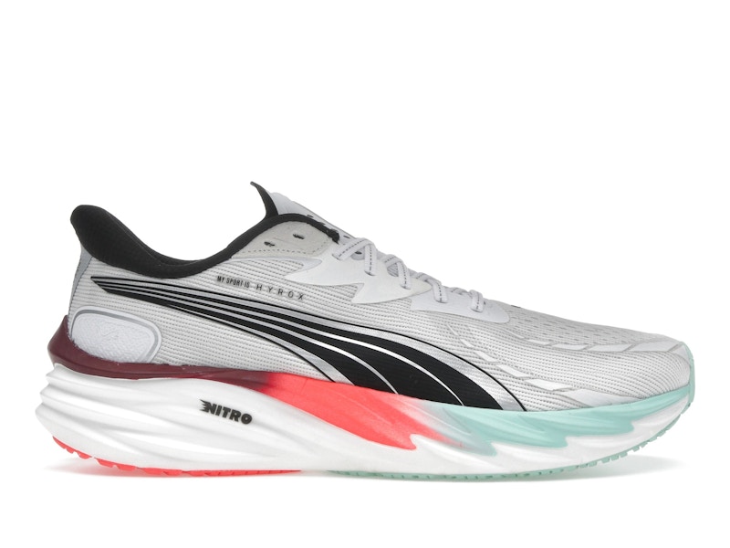 Puma Velocity Nitro 4 Hyrox White Mint Melt Glowing Red