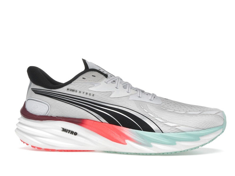 Puma Velocity Nitro 4 Hyrox White Mint Melt Glowing Red