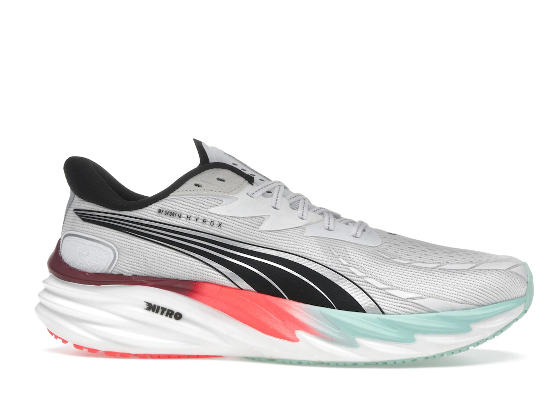 Puma Velocity Nitro 4 Hyrox White Mint Melt Glowing Red