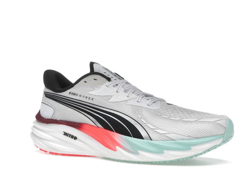 Puma Velocity Nitro 4 Hyrox White Mint Melt Glowing Red