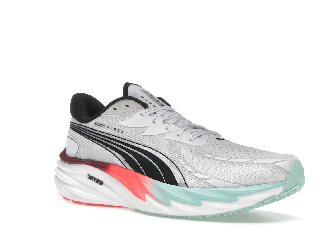 Puma Velocity Nitro 4 Hyrox White Mint Melt Glowing Red