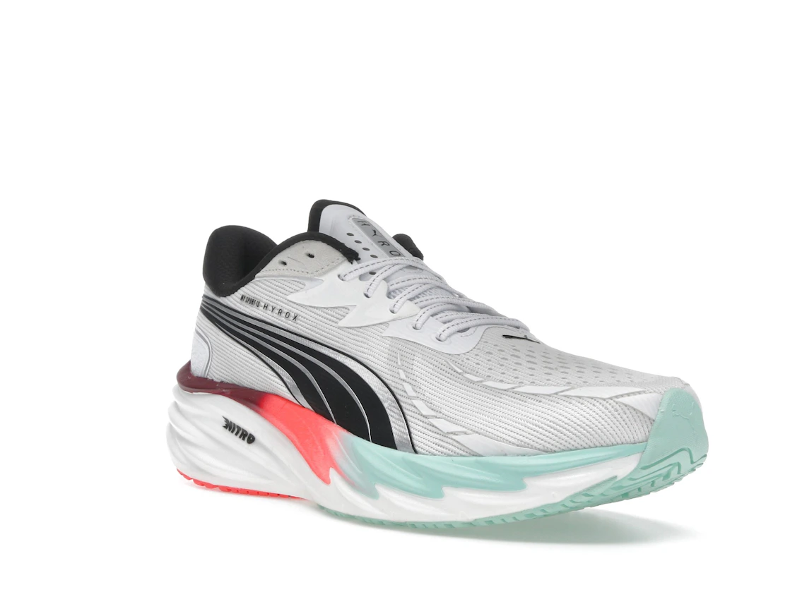 Puma Velocity Nitro 4 Hyrox White Mint Melt Glowing Red