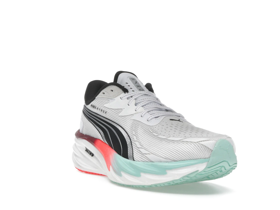 Puma Velocity Nitro 4 Hyrox White Mint Melt Glowing Red