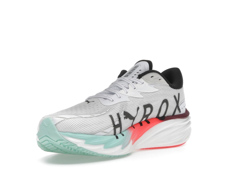 Puma Velocity Nitro 4 Hyrox White Mint Melt Glowing Red