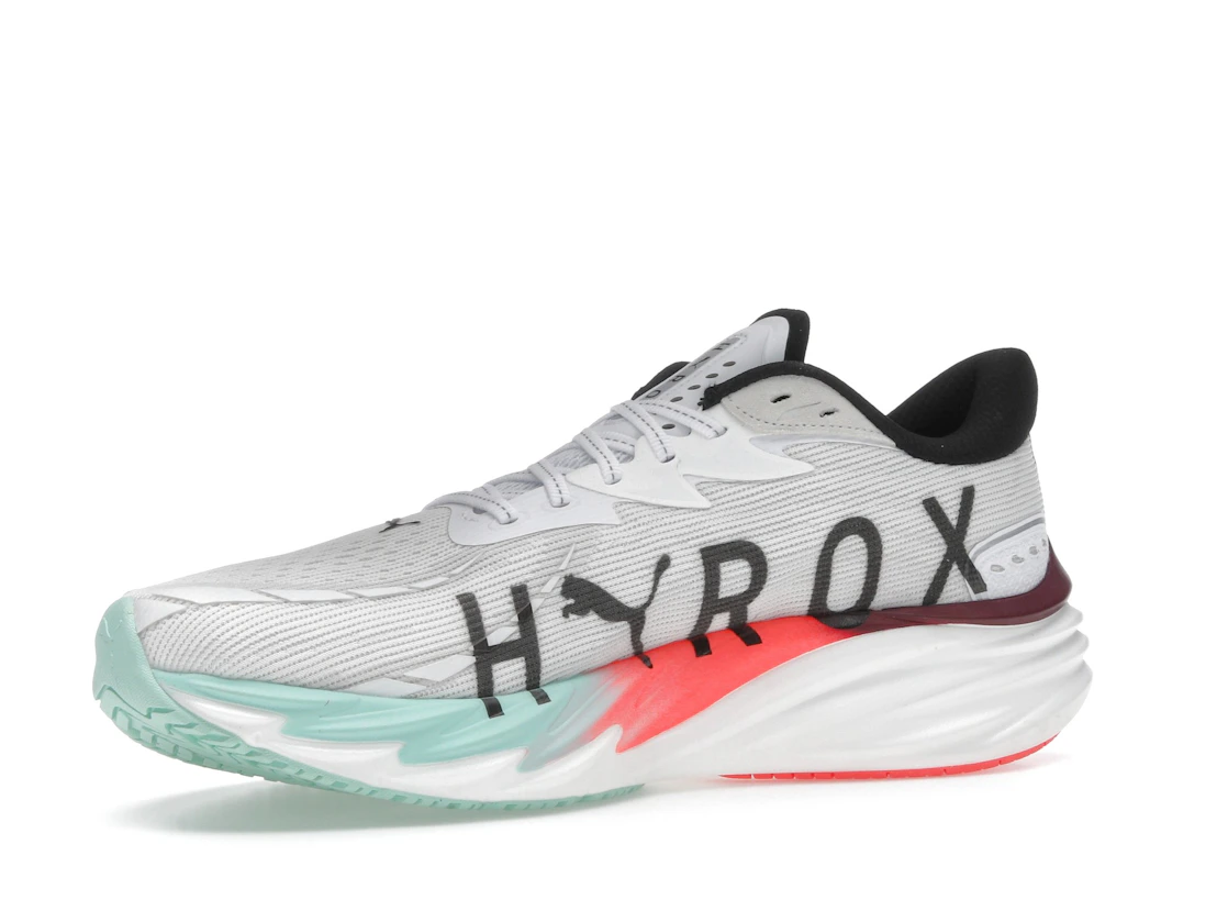 Puma Velocity Nitro 4 Hyrox White Mint Melt Glowing Red