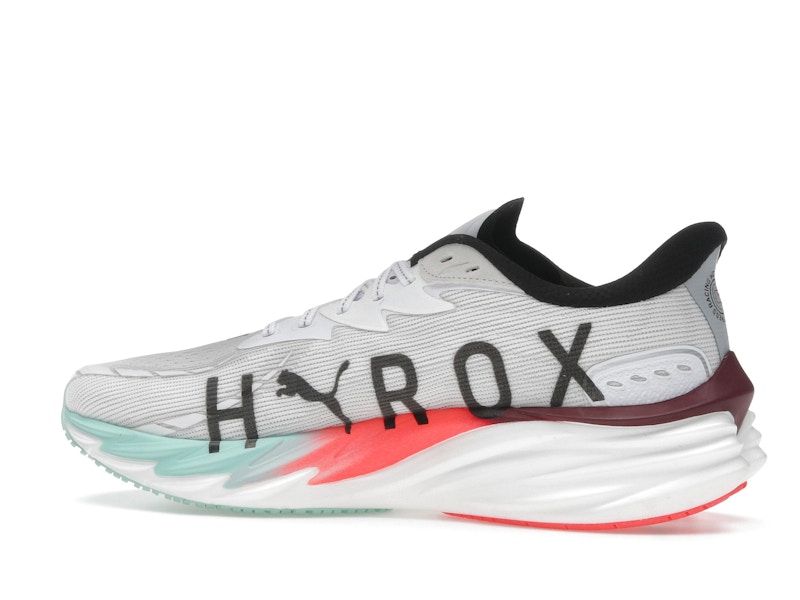 Puma Velocity Nitro 4 Hyrox White Mint Melt Glowing Red